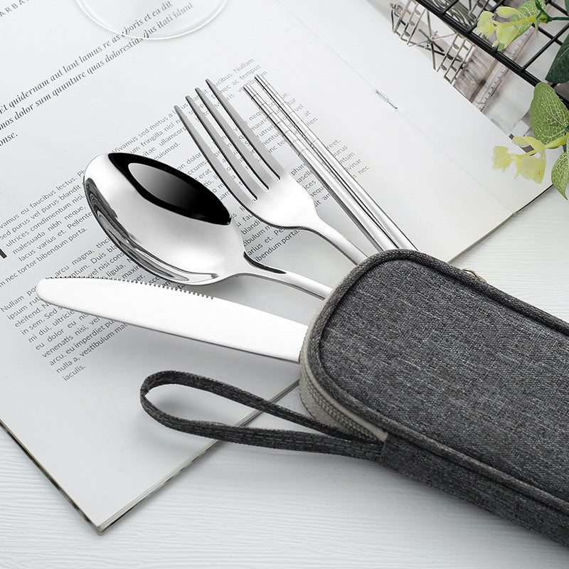 Avelena | Edles Reise Besteckset - Reisen, Campen, Picknick