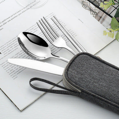 Avelena | Edles Reise Besteckset - Reisen, Campen, Picknick