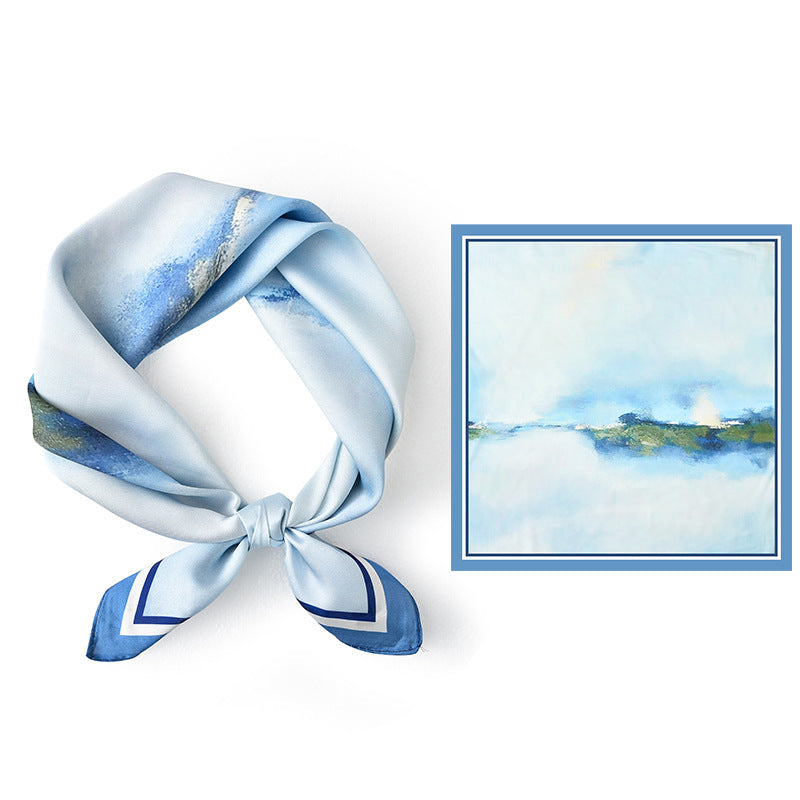 Avelena | Premium Sky Mirror Painting Quadrat Schal