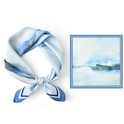 Avelena | Premium Sky Mirror Painting Quadrat Schal