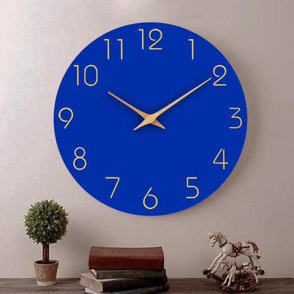 Avelena | Einfache Farbige Stille Wanddekorationsuhr 12 Zoll