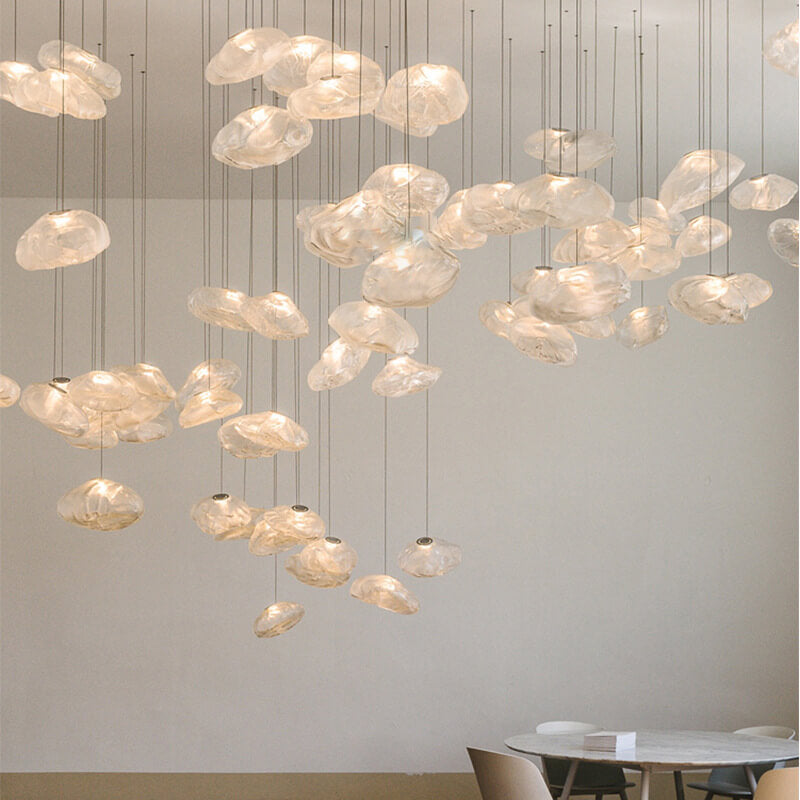 Avelena | CloudNova Glas Pendelleuchte | Modernes Design | Einzigartiger Wolken-Look | Stimmungsvolle Beleuchtung