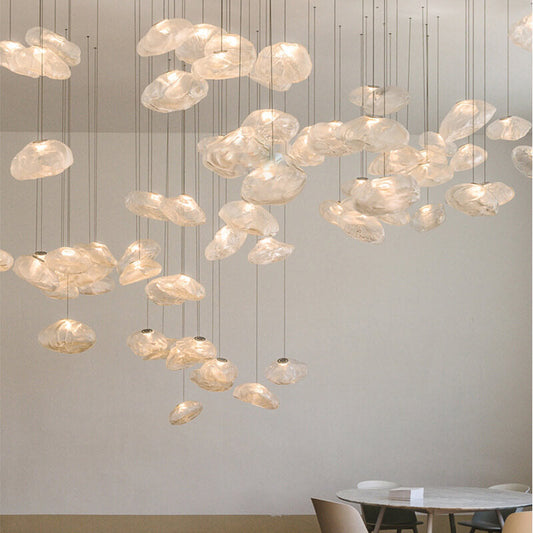 Avelena | CloudNova Glas Pendelleuchte | Modernes Design | Einzigartiger Wolken-Look | Stimmungsvolle Beleuchtung