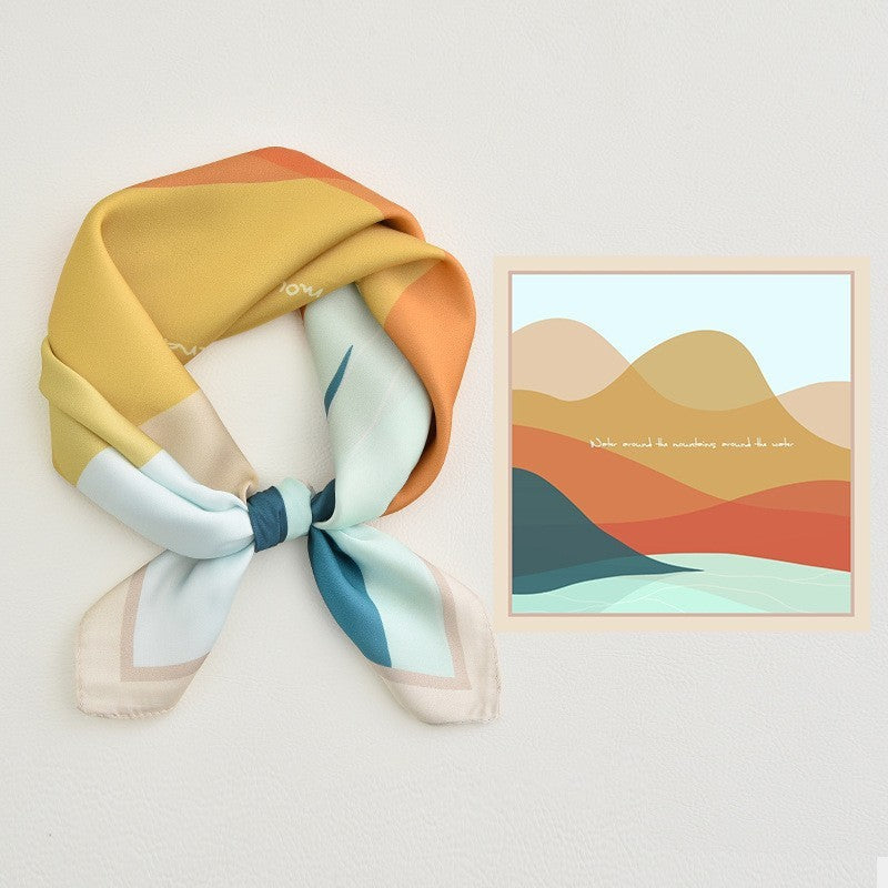 Avelena | Premium Sky Mirror Painting Quadrat Schal
