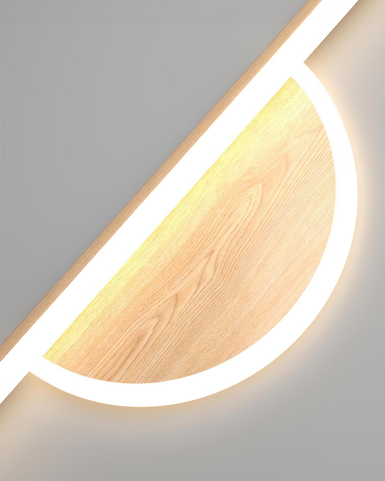 Avelena | Moderne Wandlampe aus Holzbogen