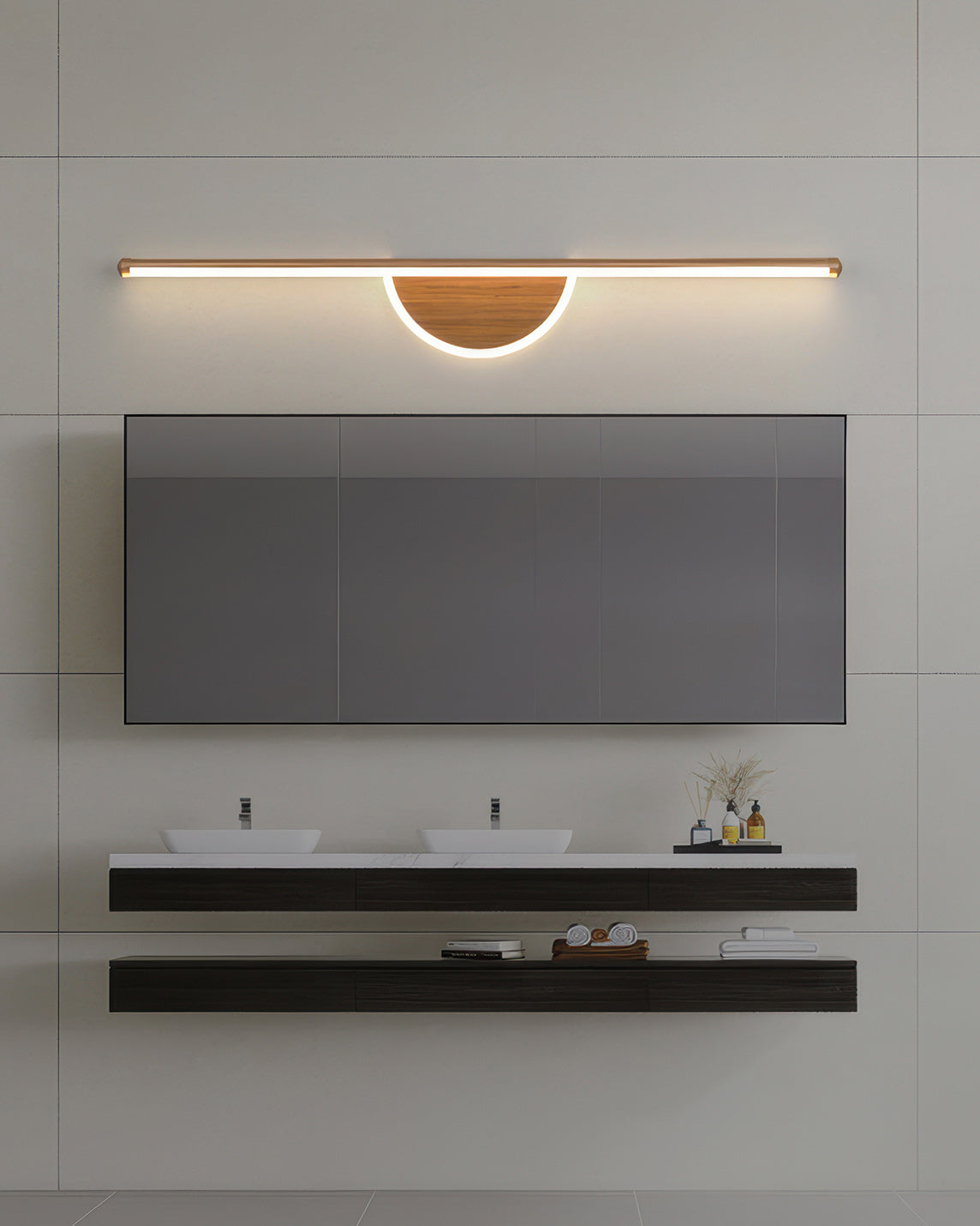 Avelena | Moderne Wandlampe aus Holzbogen