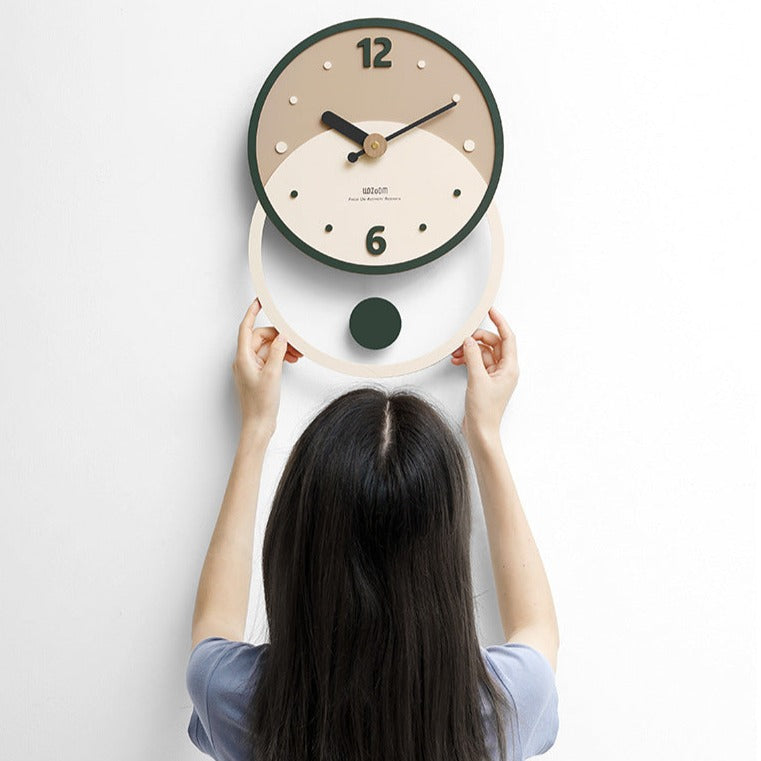 Avelena | Nordic Minimalist Wanddekoration Uhr für das Wohnzimmer