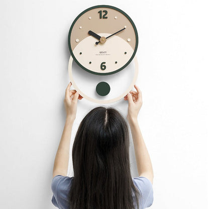 Avelena | Nordic Minimalist Wanddekoration Uhr für das Wohnzimmer