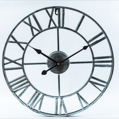 Avelena | Roman Letters Große Stille Wand-Uhr 16 Zoll Eisen
