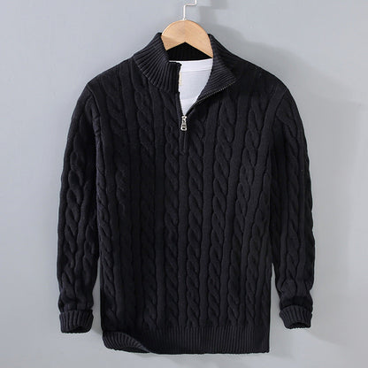 Avelena | Pullover mit Halbem Reißverschluss für Herren