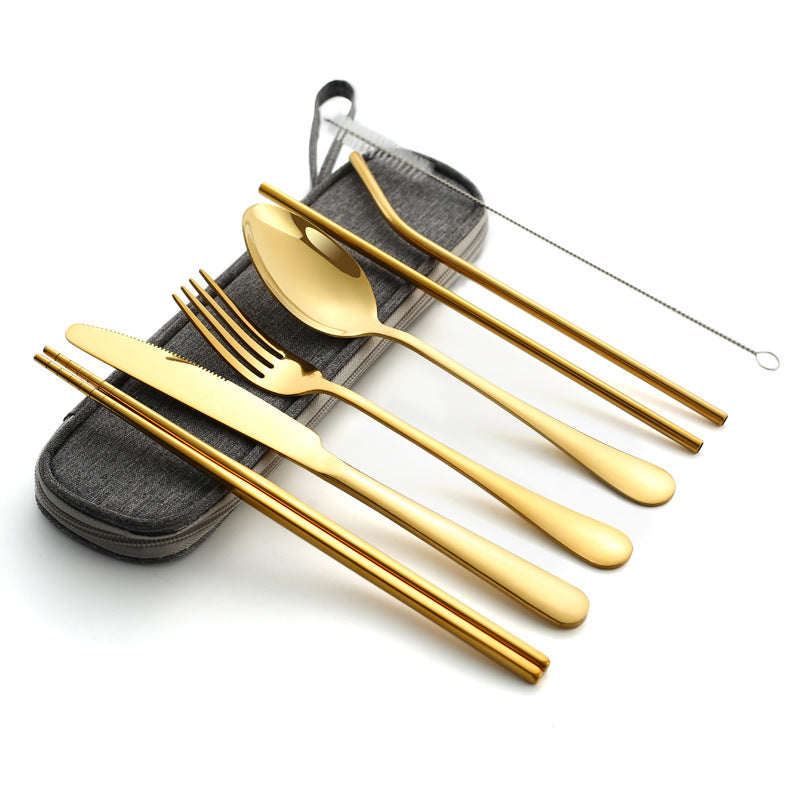 Avelena | Edles Reise Besteckset - Reisen, Campen, Picknick