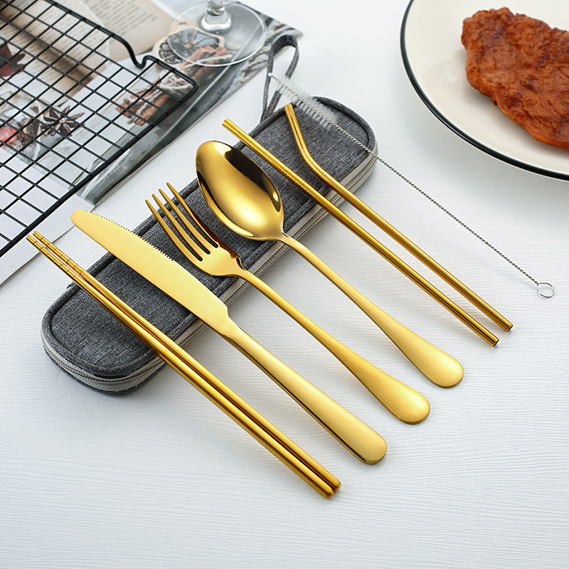 Avelena | Edles Reise Besteckset - Reisen, Campen, Picknick