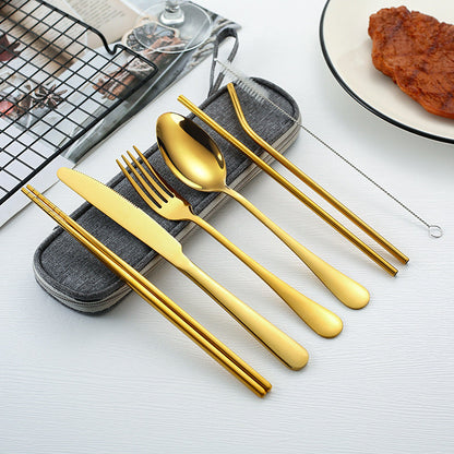 Avelena | Edles Reise Besteckset - Reisen, Campen, Picknick