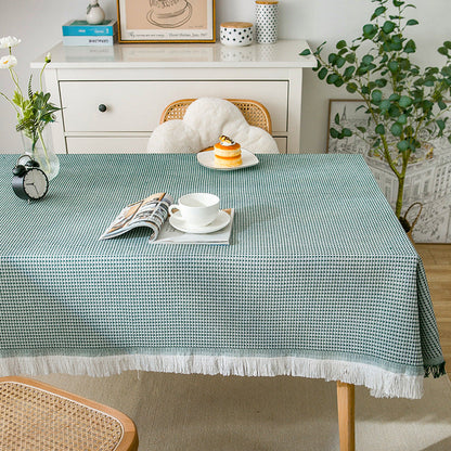Avelena | Waffel Moderne Tischdecke, gestrickte Stoffspitze Kaffeetuch, runde Tischdecke, rechteckige Tischdecke