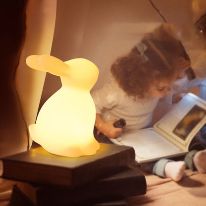 Avelena | Zeitgenössische kreative Rabbit PE LED Tischlampe für das Schlafzimmer