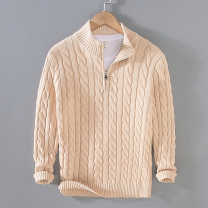 Avelena | Pullover mit Halbem Reißverschluss für Herren