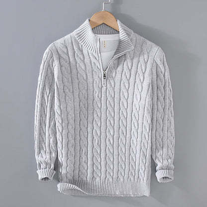 Avelena | Pullover mit Halbem Reißverschluss für Herren