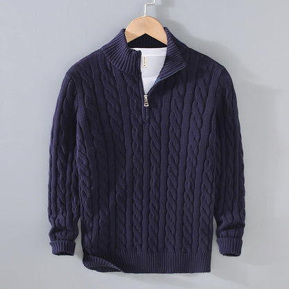 Avelena | Pullover mit Halbem Reißverschluss für Herren
