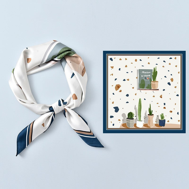 Avelena | Premium Sky Mirror Painting Quadrat Schal