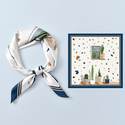 Avelena | Premium Sky Mirror Painting Quadrat Schal