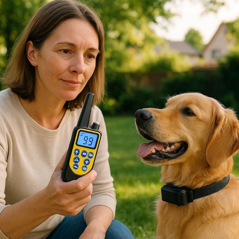 Avelena | Wasserdichter Hunde Trainingshalsband mit Fernbedienung