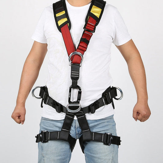Avelena | XINDA XDA9516 Outdoor Klettern Polyester Hochfestes Draht Verstellbarer Abstieg Ganzkörper Sicherheitsgurt