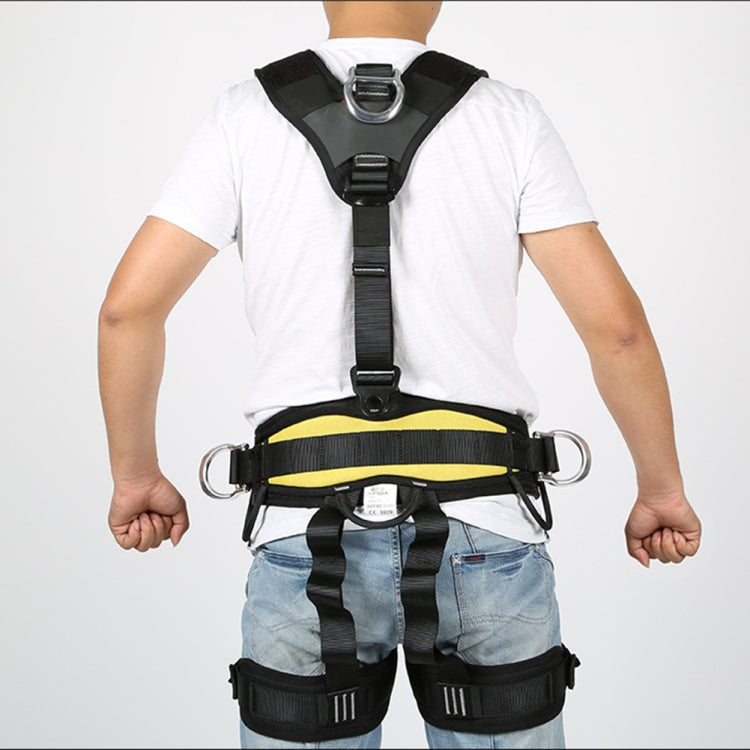 Avelena | XINDA XDA9516 Outdoor Klettern Polyester Hochfestes Draht Verstellbarer Abstieg Ganzkörper Sicherheitsgurt