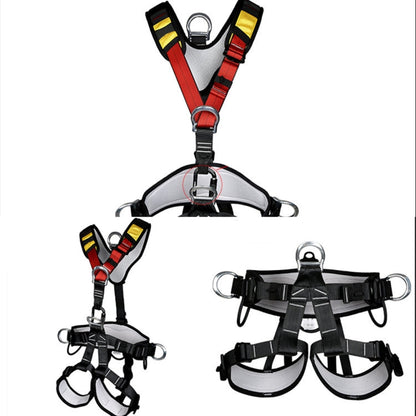 Avelena | XINDA XDA9516 Outdoor Klettern Polyester Hochfestes Draht Verstellbarer Abstieg Ganzkörper Sicherheitsgurt