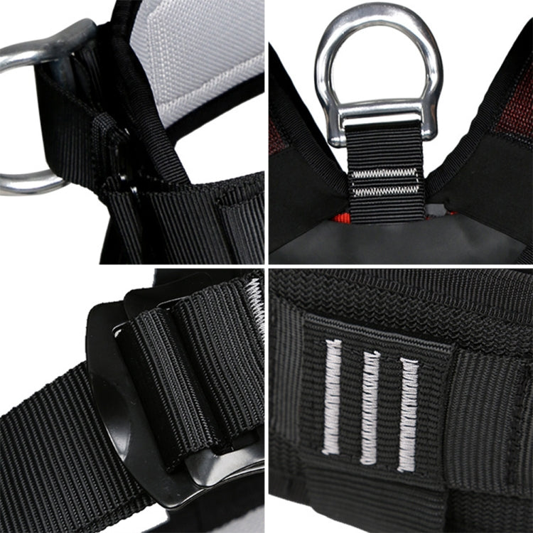 Avelena | XINDA XDA9516 Outdoor Klettern Polyester Hochfestes Draht Verstellbarer Abstieg Ganzkörper Sicherheitsgurt