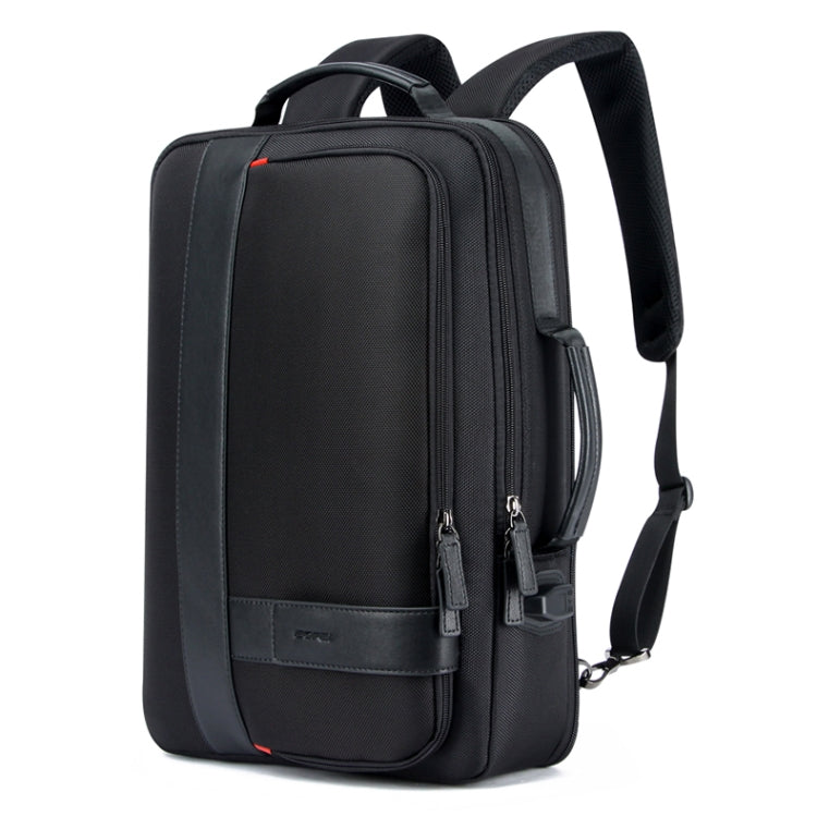 Avelena | Bopai 751-006561 Große Kapazität Business Casual Atmungsaktive Laptop-Rucksack mit externem USB-Anschluss, Größe: 29 x 16 x 44 cm (Schwarz)