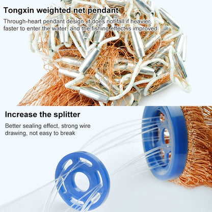 Avelena | 360 Fliegende Scheibe Monofilament Angelnetz, Höhe: 1,8 m