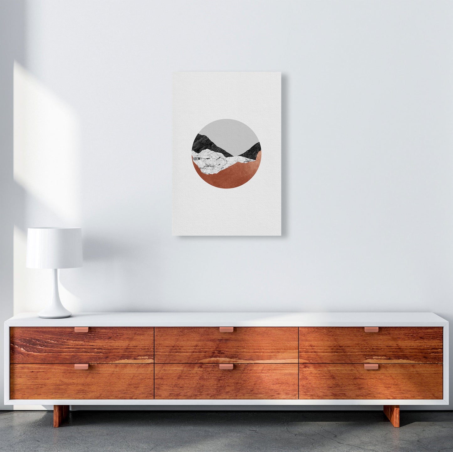 Avelena | Kupfer Geometrisch III Druck