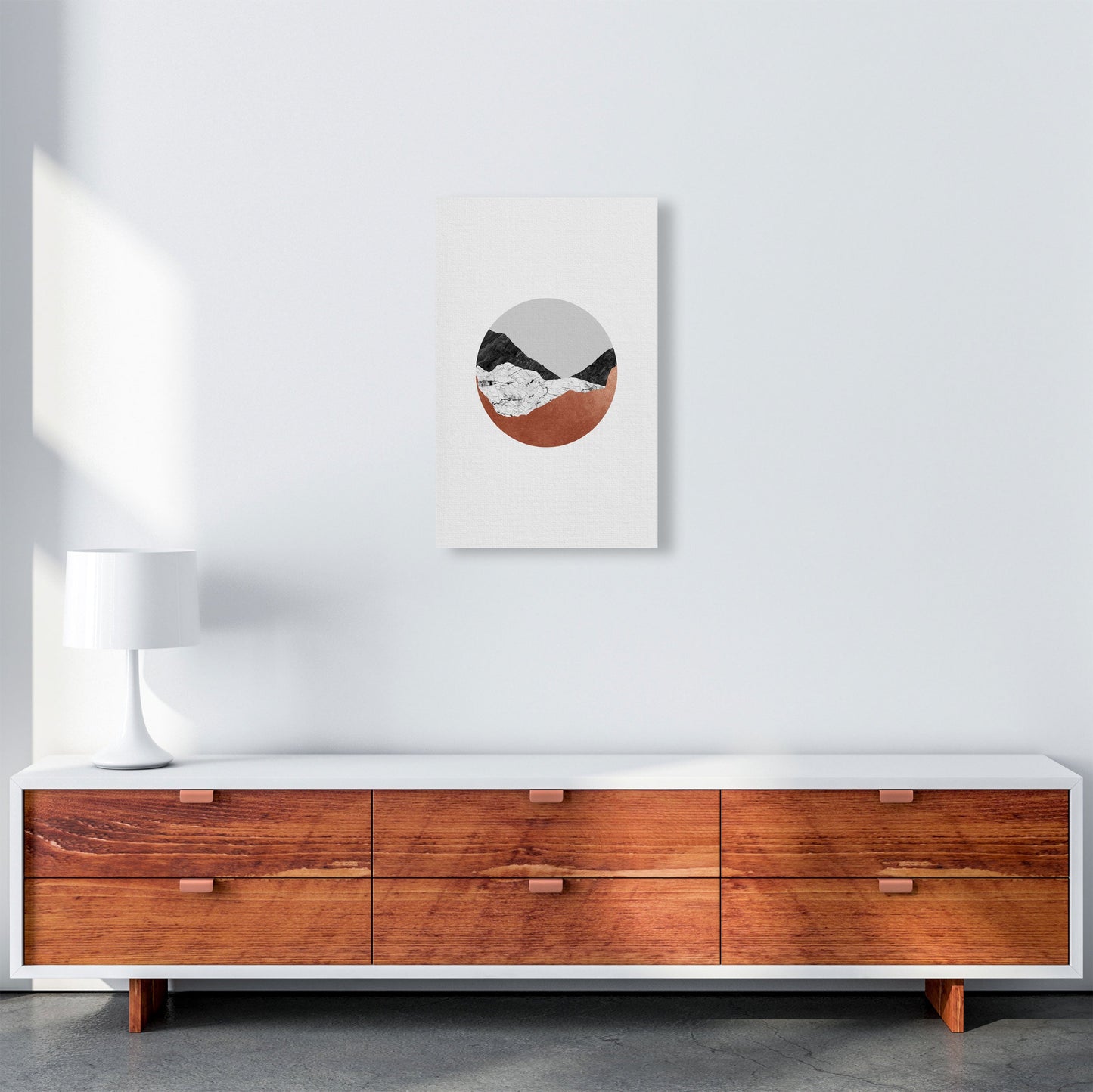 Avelena | Kupfer Geometrisch III Druck