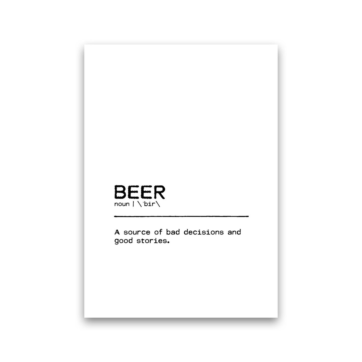 Avelena | Biergeschichten Definition Zitat Druck Von Orara Studio