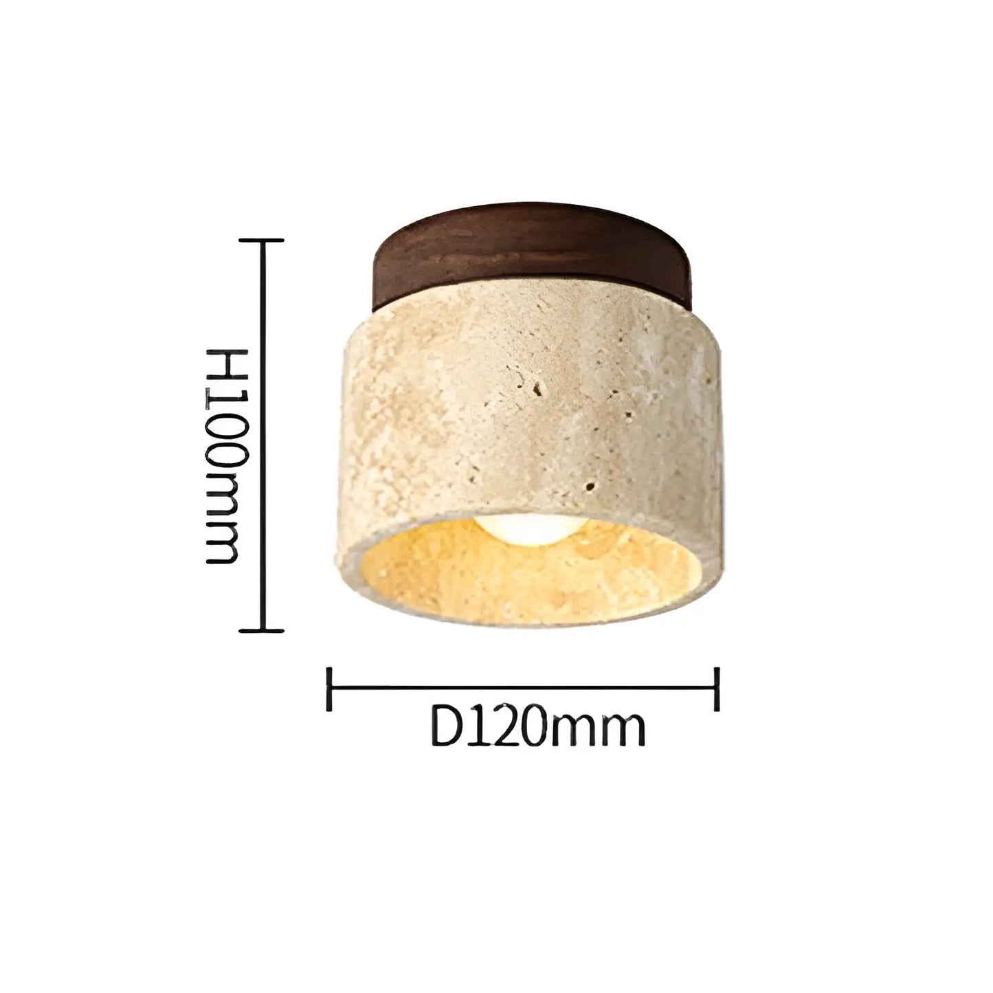 Avelena | Lumizen Luxe Japanisch Inspiriertes Led Stimmungslicht mit Travertin und Holz
