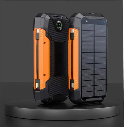 Avelena | 30000mAh Solar Ladegerät Kabellos Wasserdicht Power Bank Extern