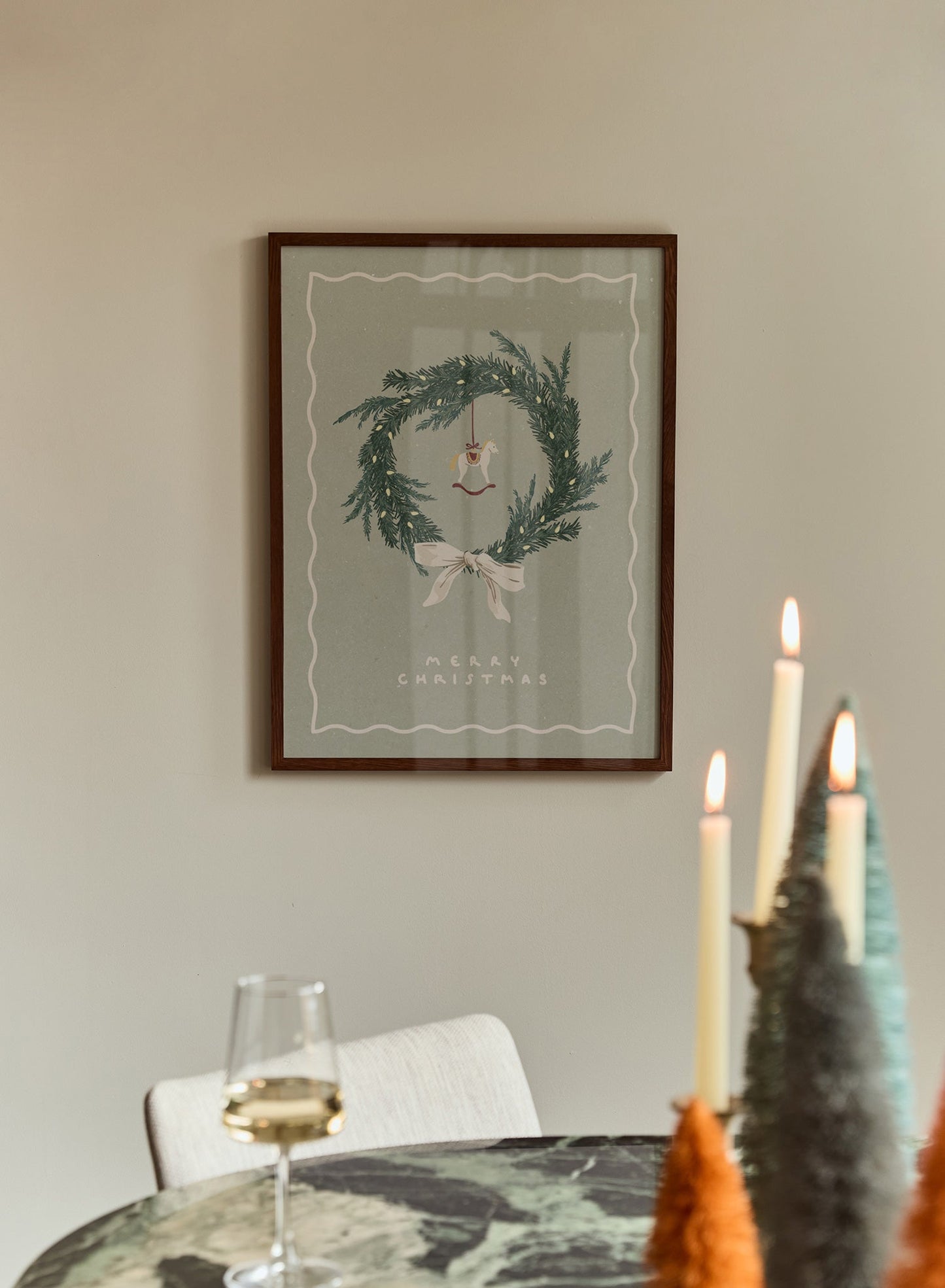 Avelena | Scandi Winterkranz, Plakat