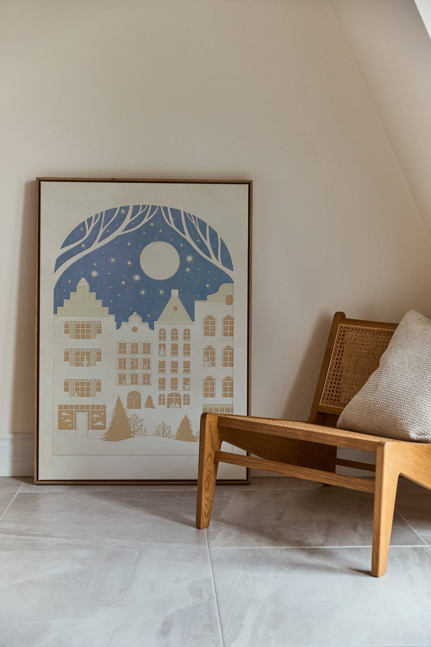 Avelena | Papercut Winter In Der Stadt, Plakat
