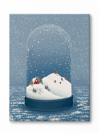 Avelena | Magische Winter Schnee Globe, Plakat