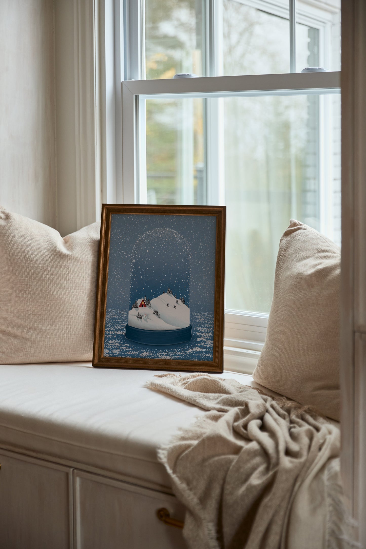 Avelena | Magische Winter Schnee Globe, Plakat