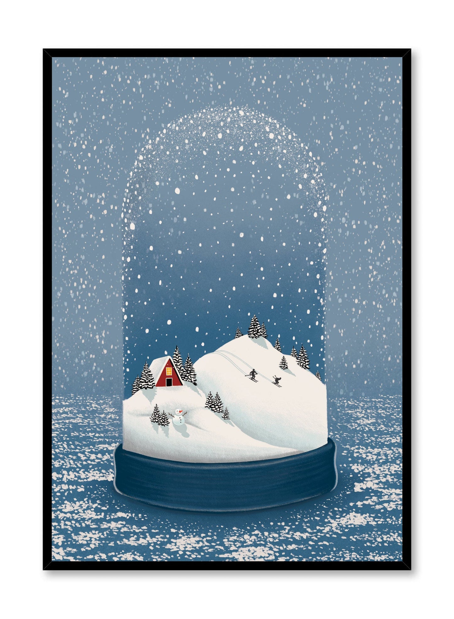 Avelena | Magische Winter Schnee Globe, Plakat