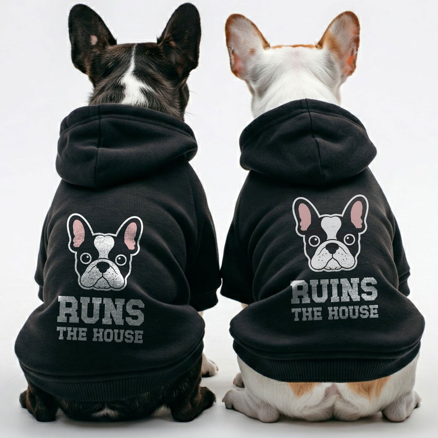 Avelena | Führt Das Haus Und Ruiniert Das Haus - Passende Französische Bulldogge Hoodies – Stilvoll, Gemütlich & Personalisierbar!