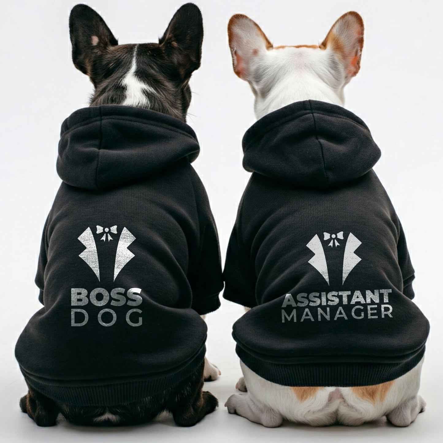 Avelena | Boss Hund Und Assistenzmanager - Passende Französische Bulldoggen Hoodies – Stilvoll, Bequem & Personalisierbar!