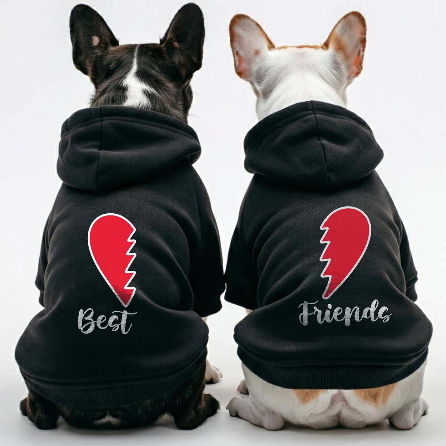 Avelena | Beste Freunde - Passende Französische Bulldoggen Kapuzenpullover – Stylisch, Gemütlich & Personalisierbar!