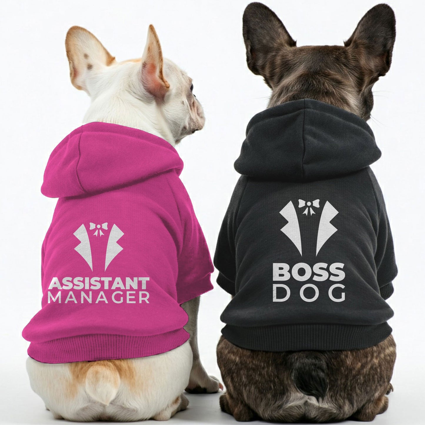 Avelena | Boss Hund Und Assistenzmanager - Passende Französische Bulldoggen Hoodies – Stilvoll, Bequem & Personalisierbar!