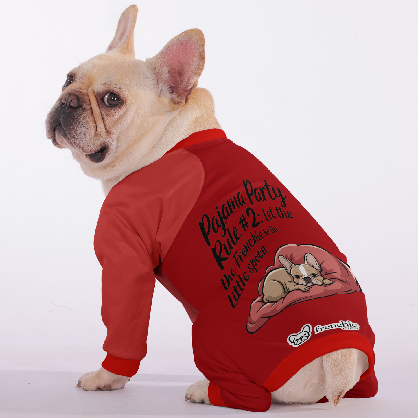 Avelena | Pyjama-Party-Regel #2: Lass Den Frenchie Der Kleine Löffel Sein - Frenchie Pyjamas – Ultra-Weich, Gemütlich Und Adorably Stylish