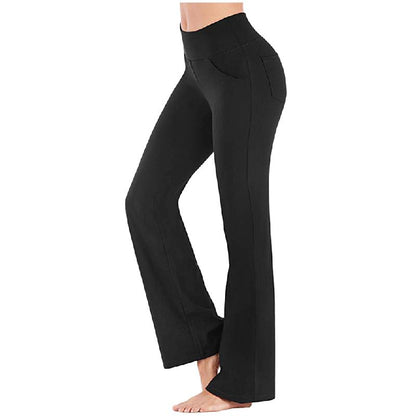 Avelena | Damen hoher Taille und ausgestelltem Bein Yogahose