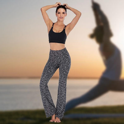 Avelena | Damen hoher Taille und ausgestelltem Bein Yogahose