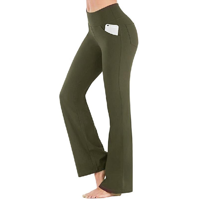 Avelena | Damen hoher Taille und ausgestelltem Bein Yogahose