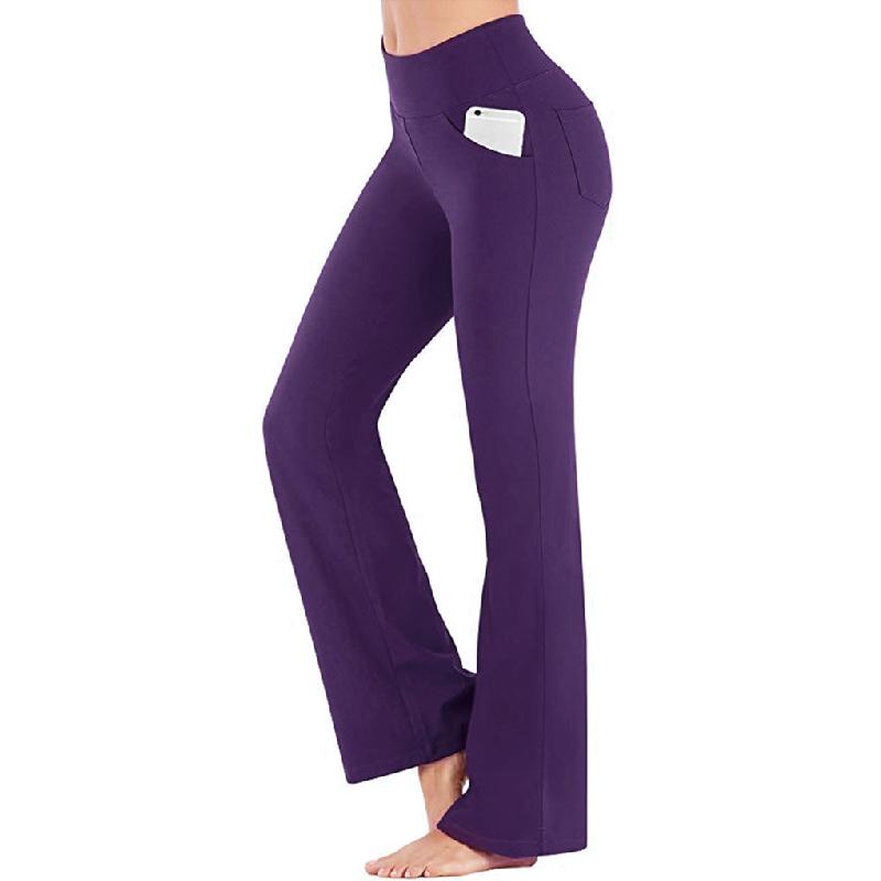 Avelena | Damen hoher Taille und ausgestelltem Bein Yogahose